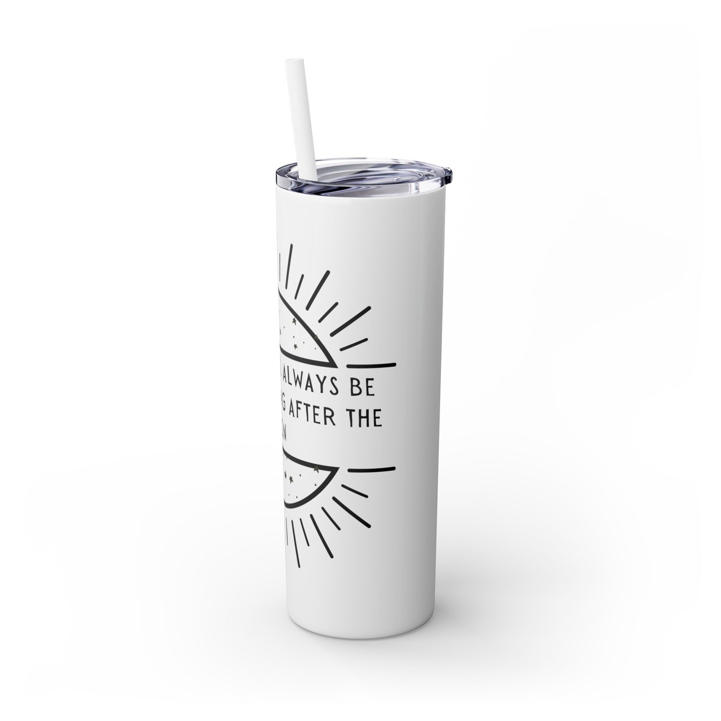 STARRY NIGHT Skinny Tumbler with Straw, 20oz