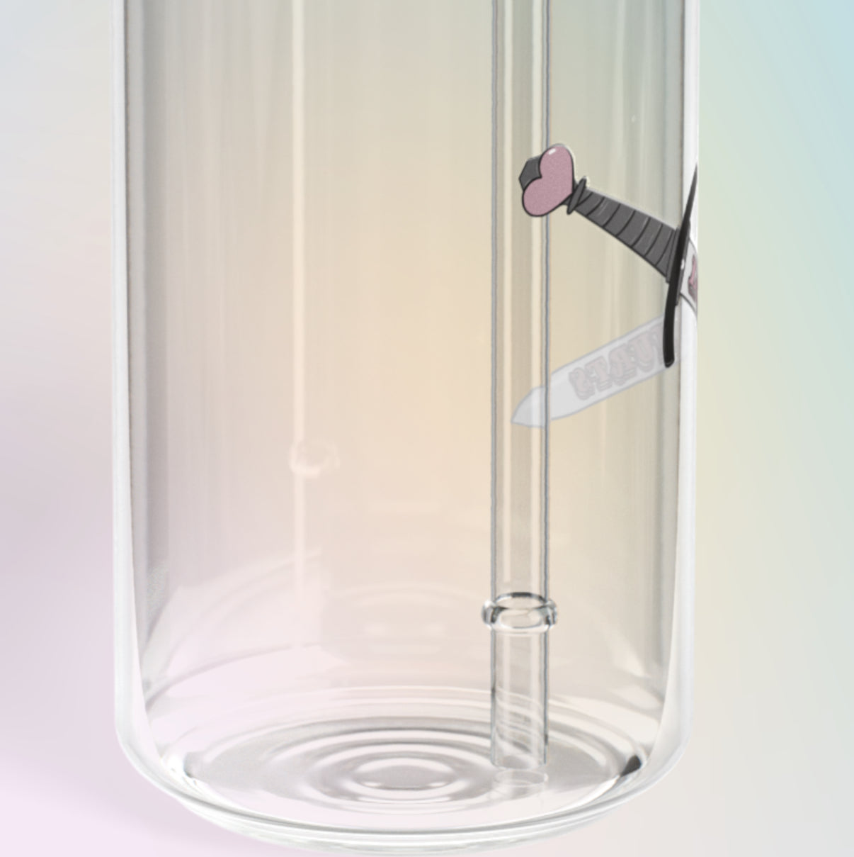 LOVE HURTS 16oz. Glass Cup