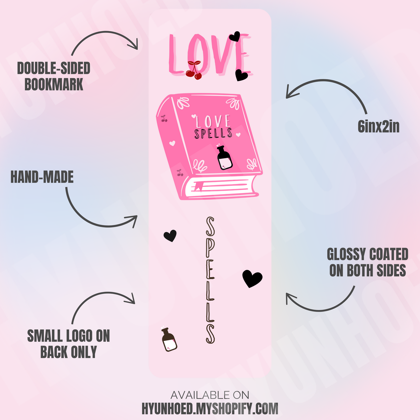 LOVE SPELLS BOOKMARK