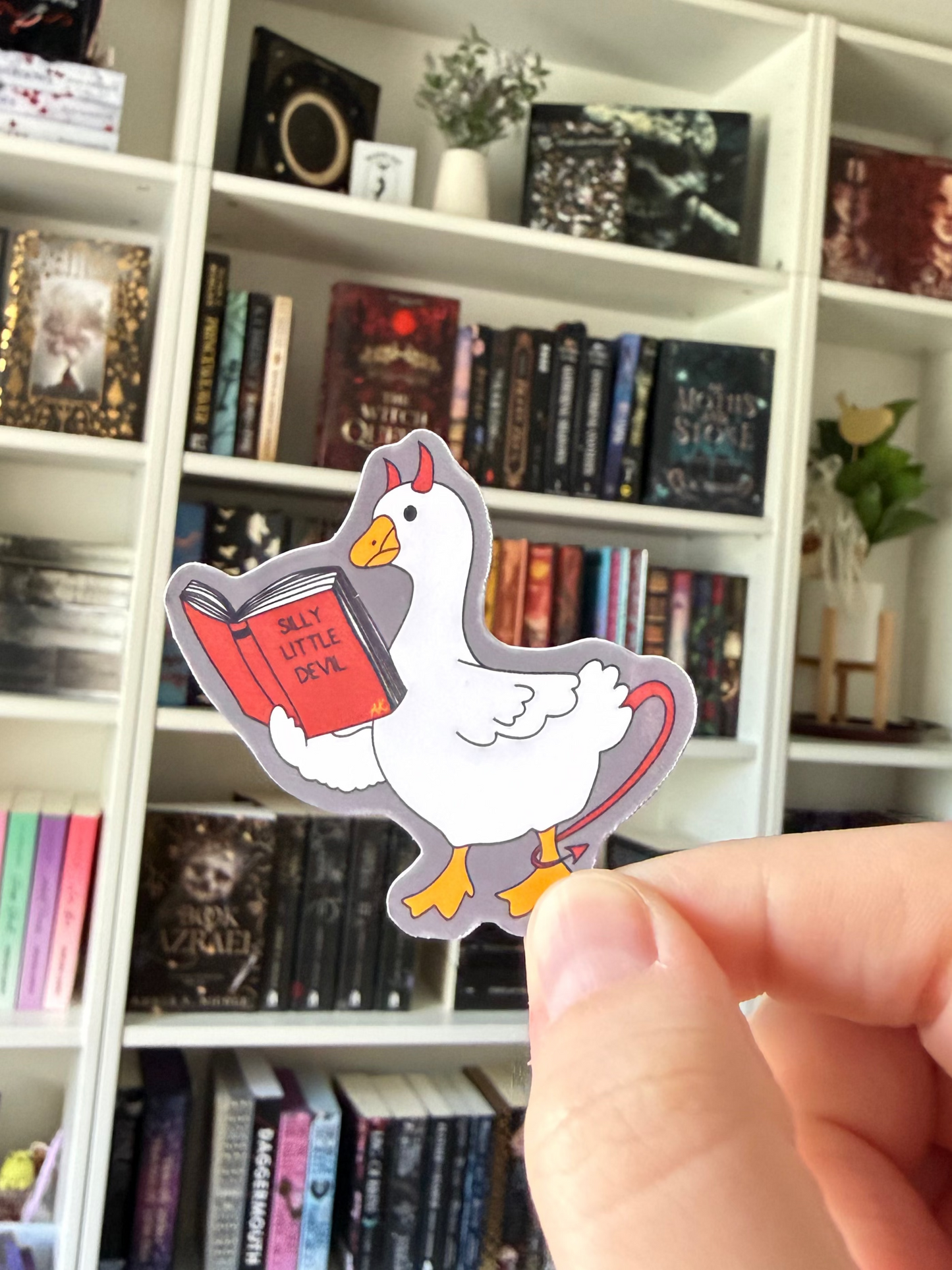 Silly Little Devil Goose Sticker