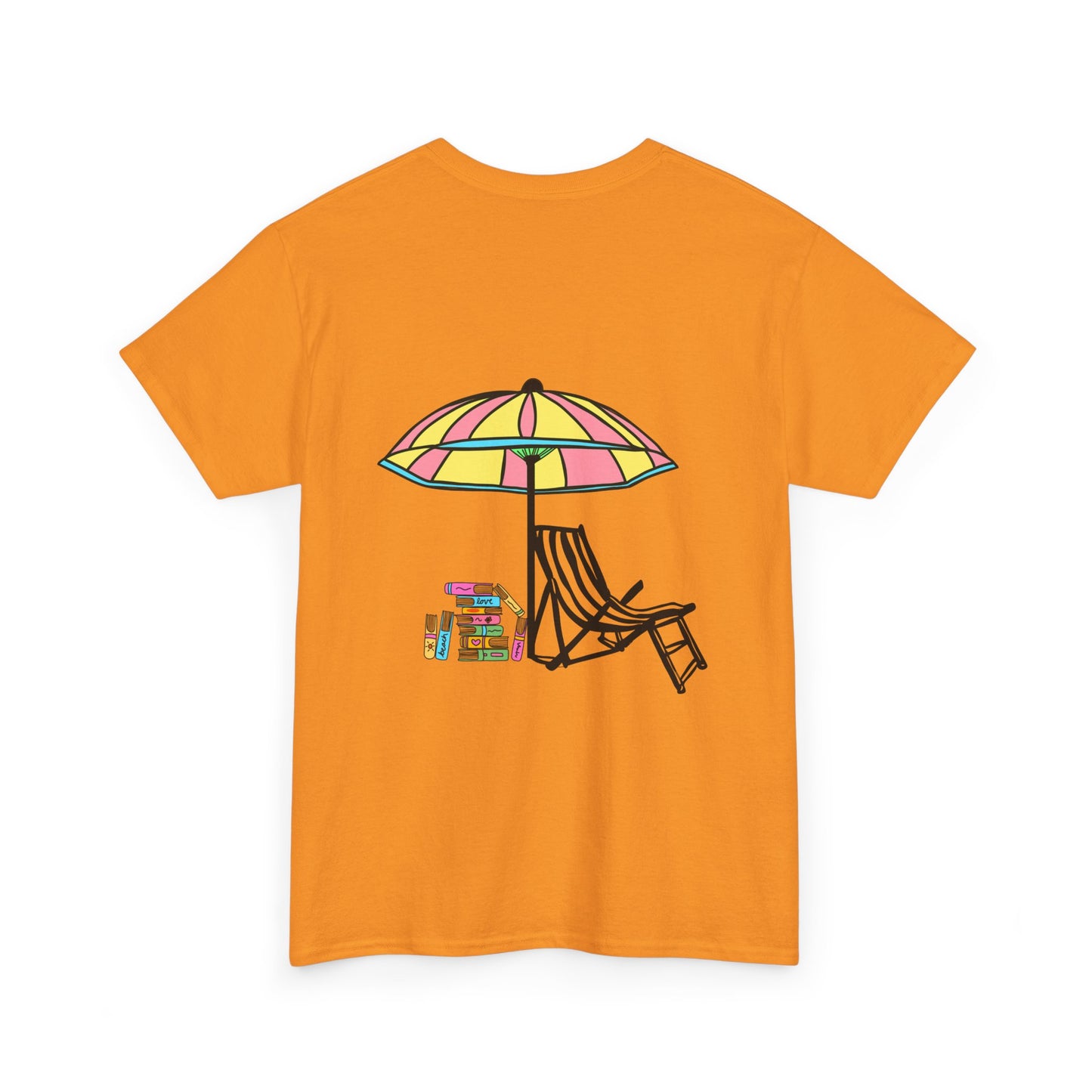Booked at the Beach Heavy Cotton Tee