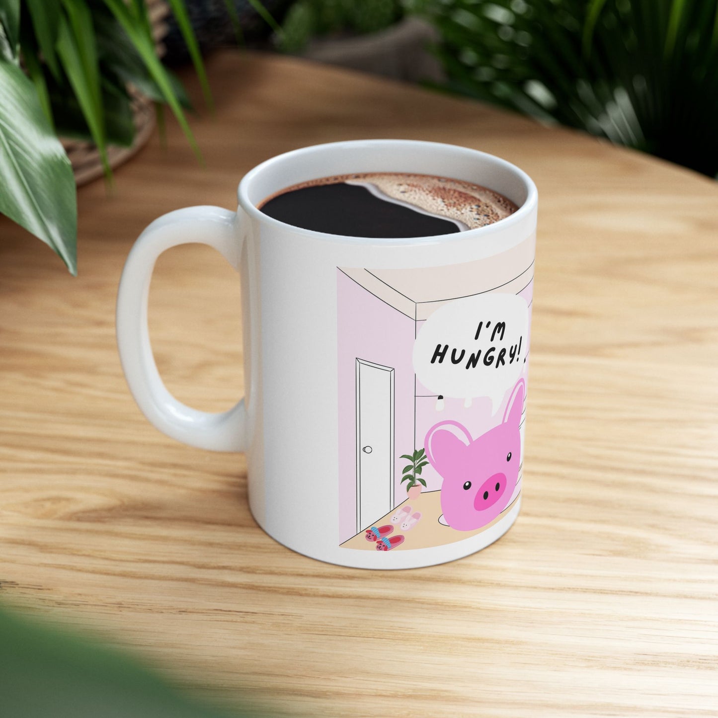 “IM HUNGRY” Ceramic Mug, 11oz