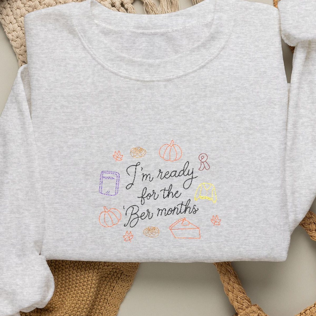 'Ber Months Embroidered Crewneck Sweatshirt