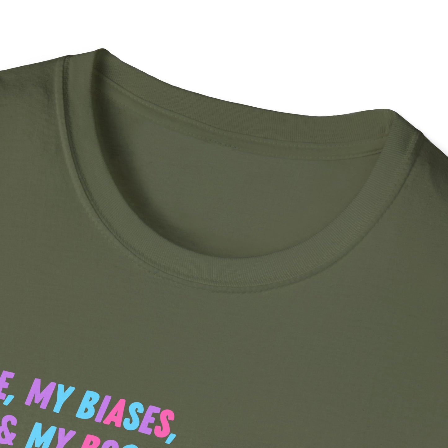 ME, MY BIASES, & MY BOOK BOYFRIENDS Softstyle T-Shirt