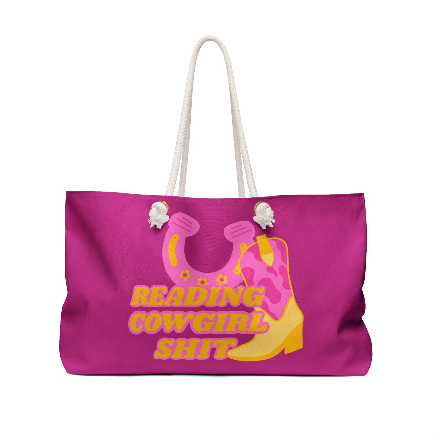 Reading Cowgirl Sh*t Weekender Bag - PINK