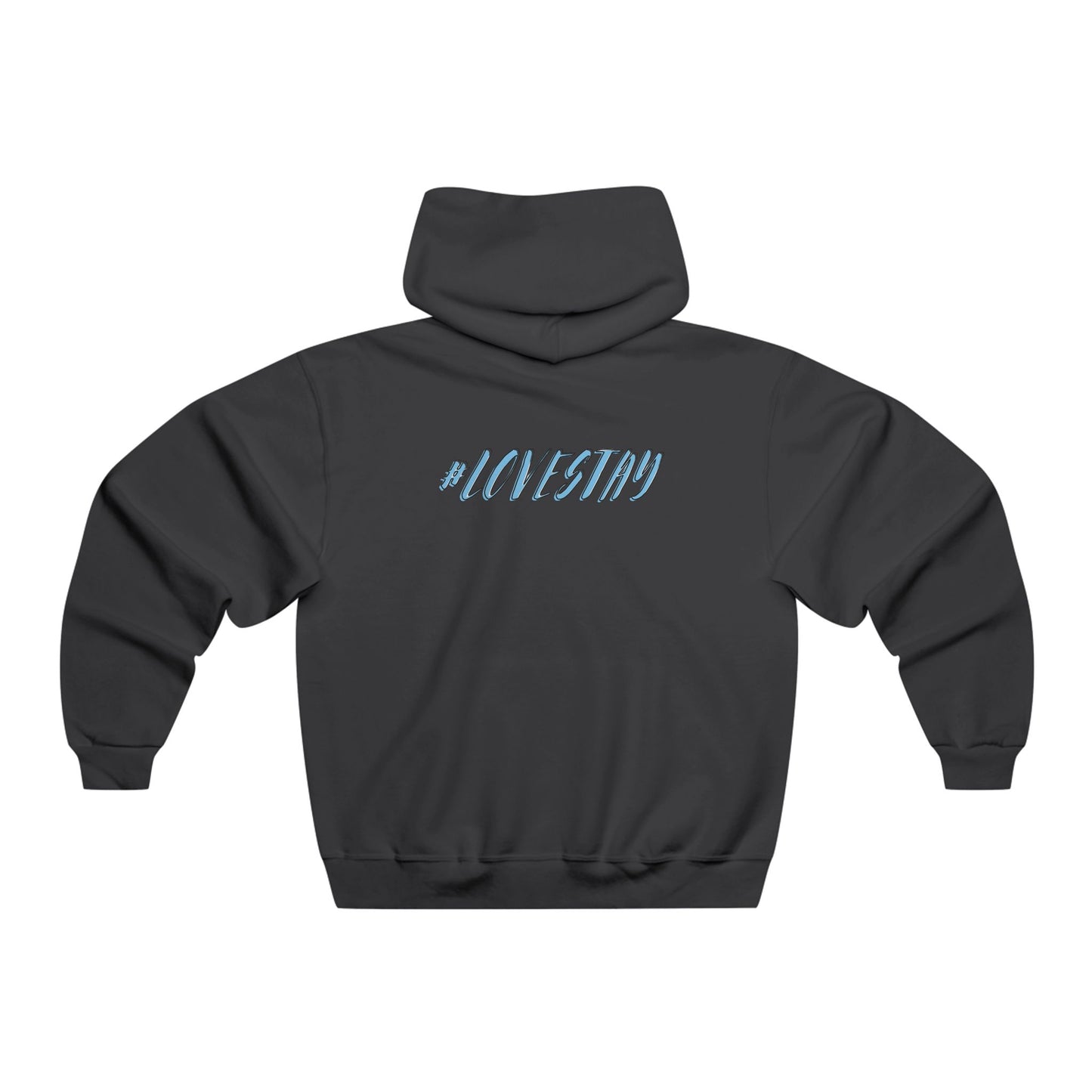 #LOVESTAY in Blue Hooded Sweatshirt