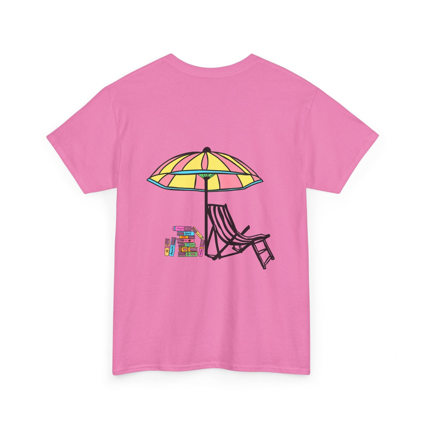 Booked at the Beach Heavy Cotton Tee