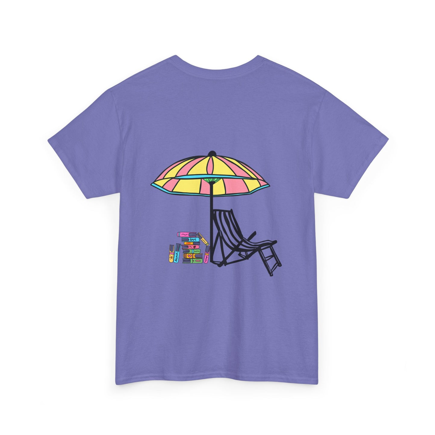 Booked at the Beach Heavy Cotton Tee
