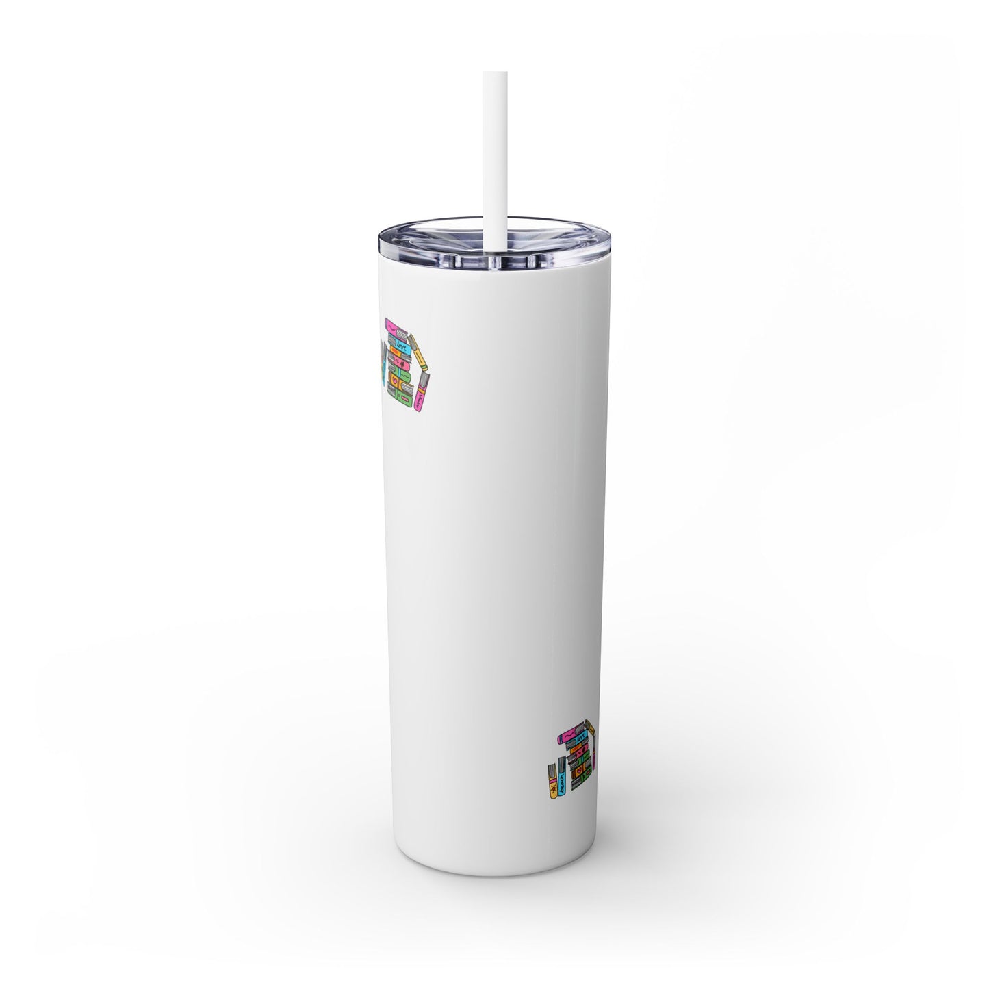 Booked at the Beach Skinny Tumbler with Straw, 20oz