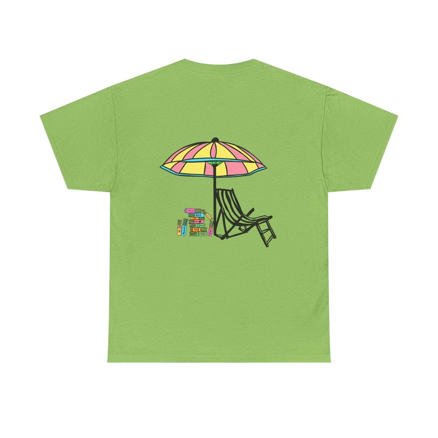 Booked at the Beach Heavy Cotton Tee