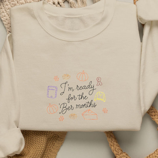 'Ber Months Embroidered Crewneck Sweatshirt