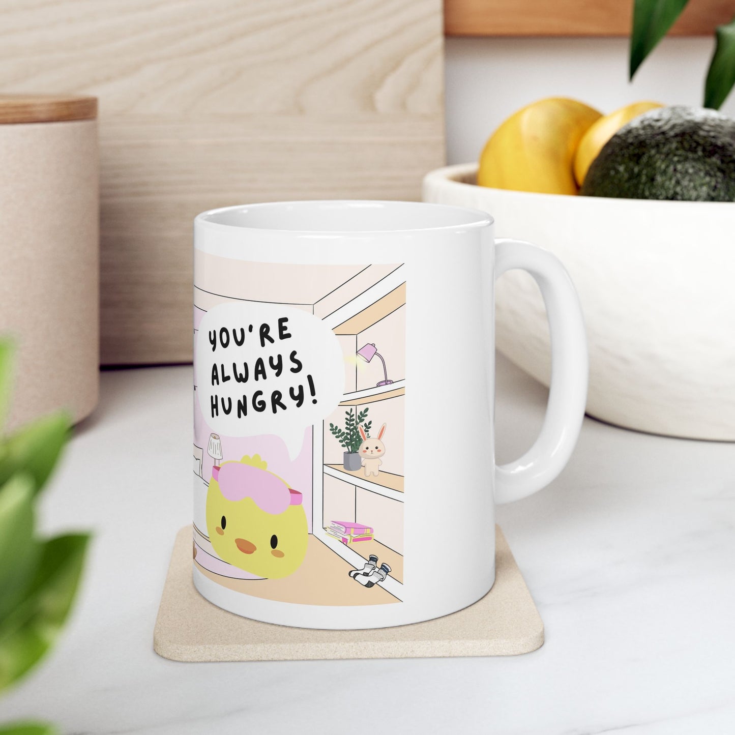 “IM HUNGRY” Ceramic Mug, 11oz