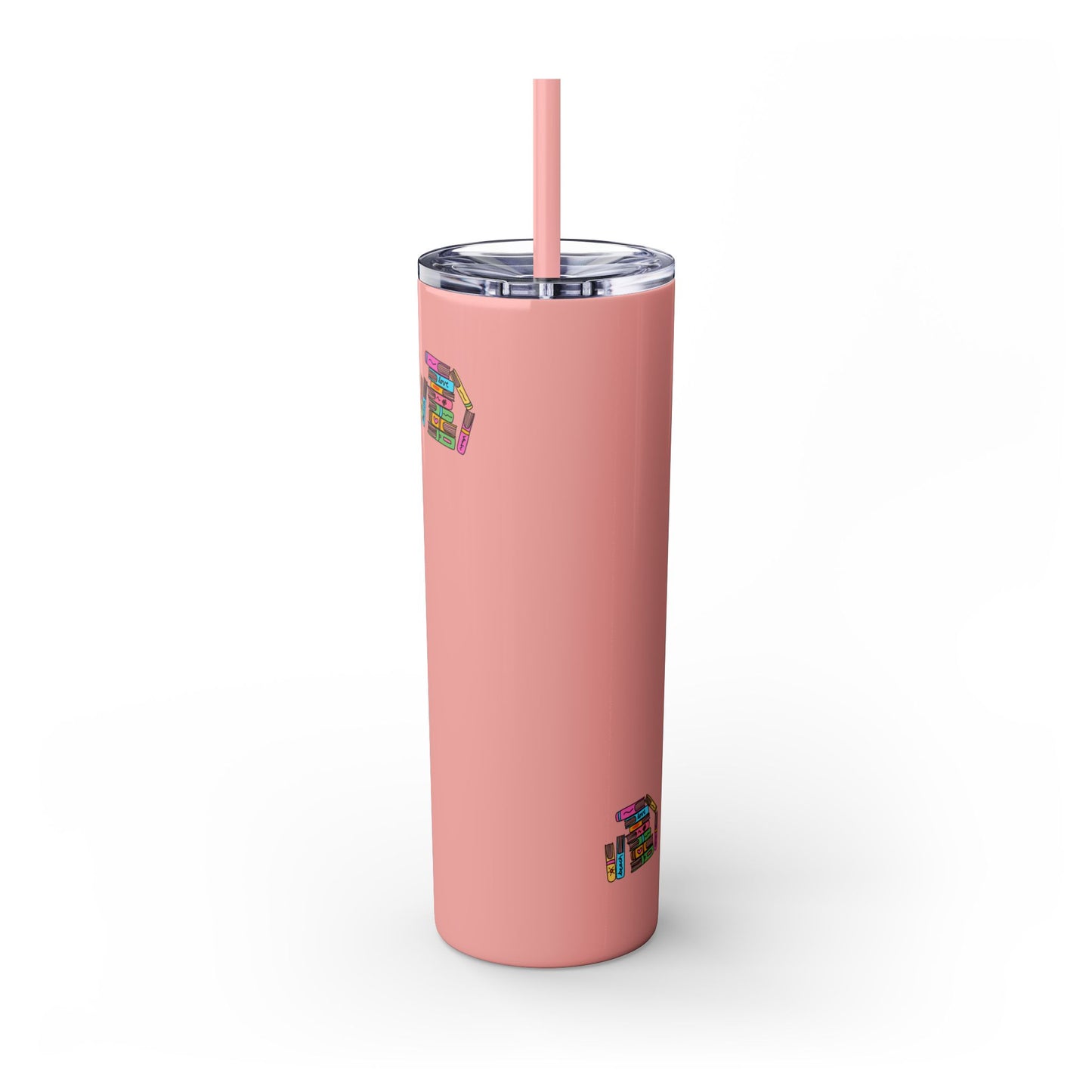 Booked at the Beach Skinny Tumbler with Straw, 20oz