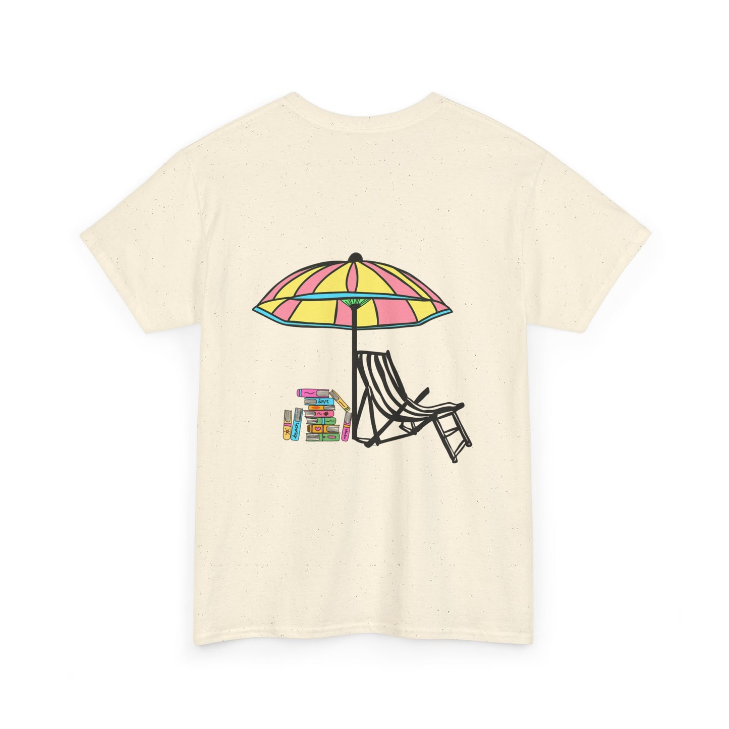 Booked at the Beach Heavy Cotton Tee