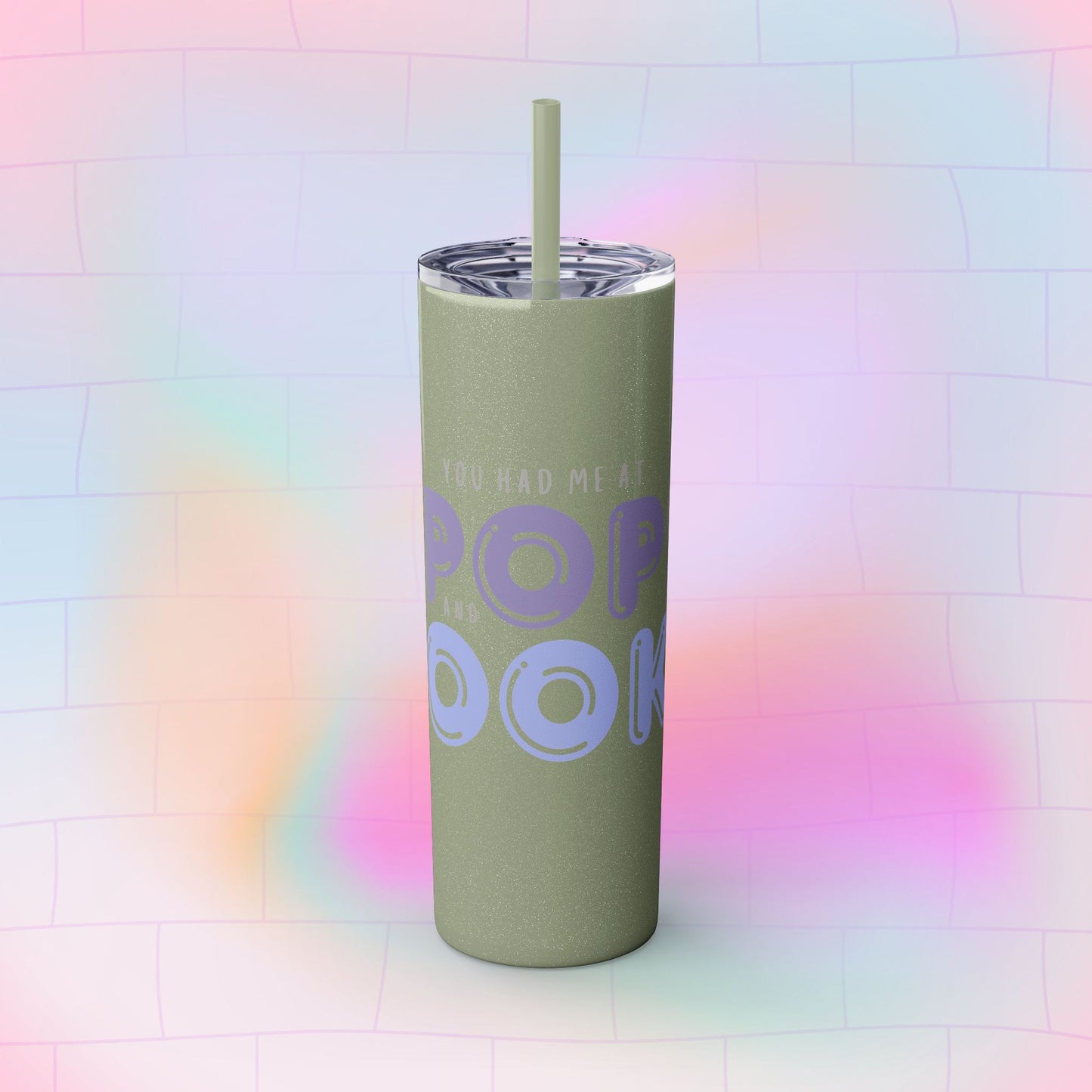 YOU HAD ME AT… Skinny Tumbler with Straw, 20oz