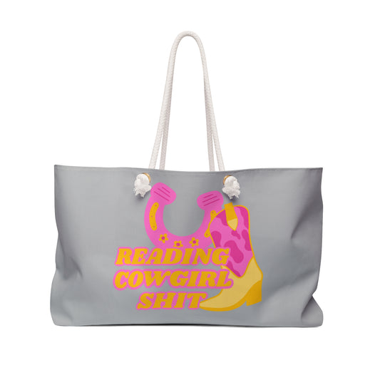 Reading Cowgirl Sh*t Weekender Bag - GREY