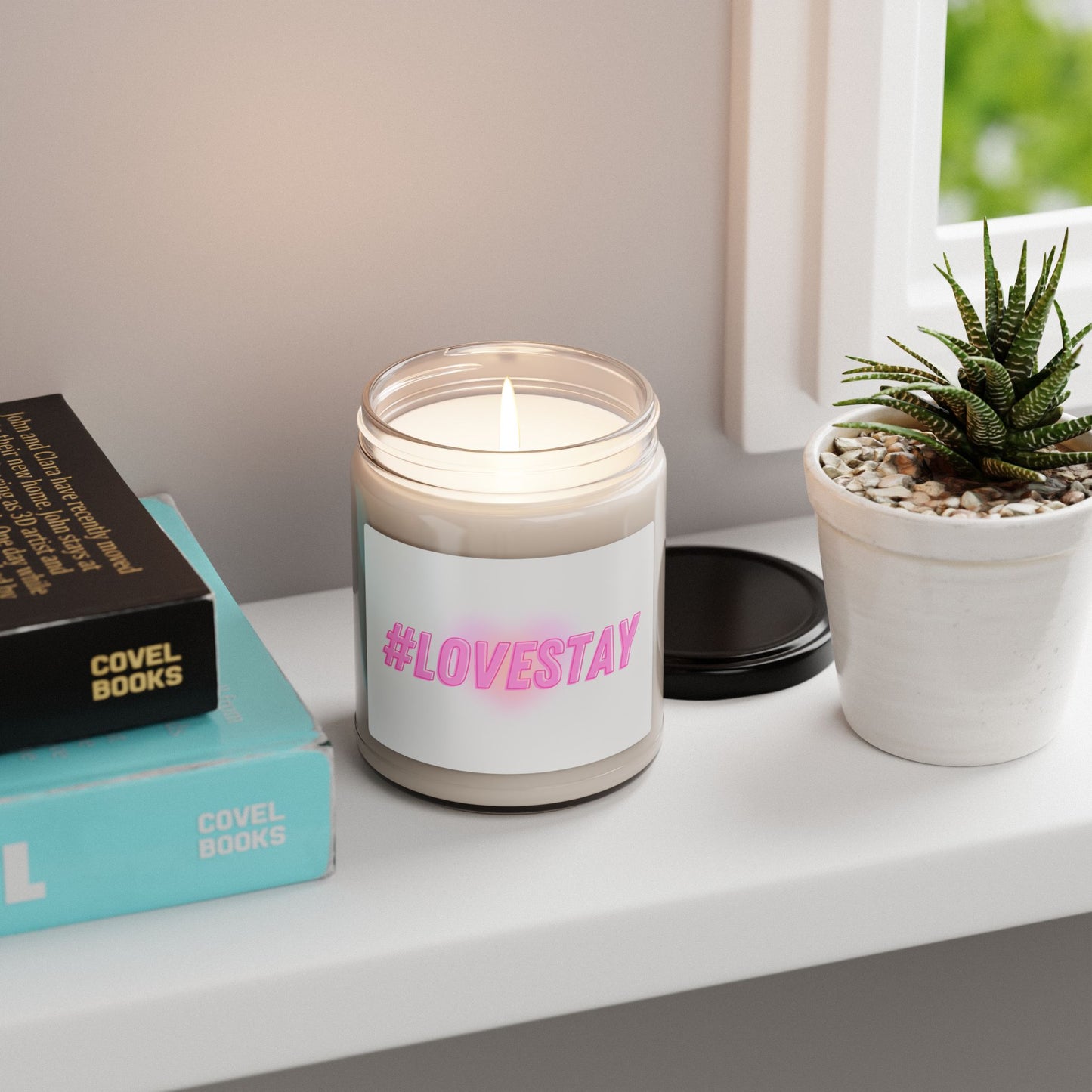 #LOVESTAY in Pink Scented Soy Candle, 9oz