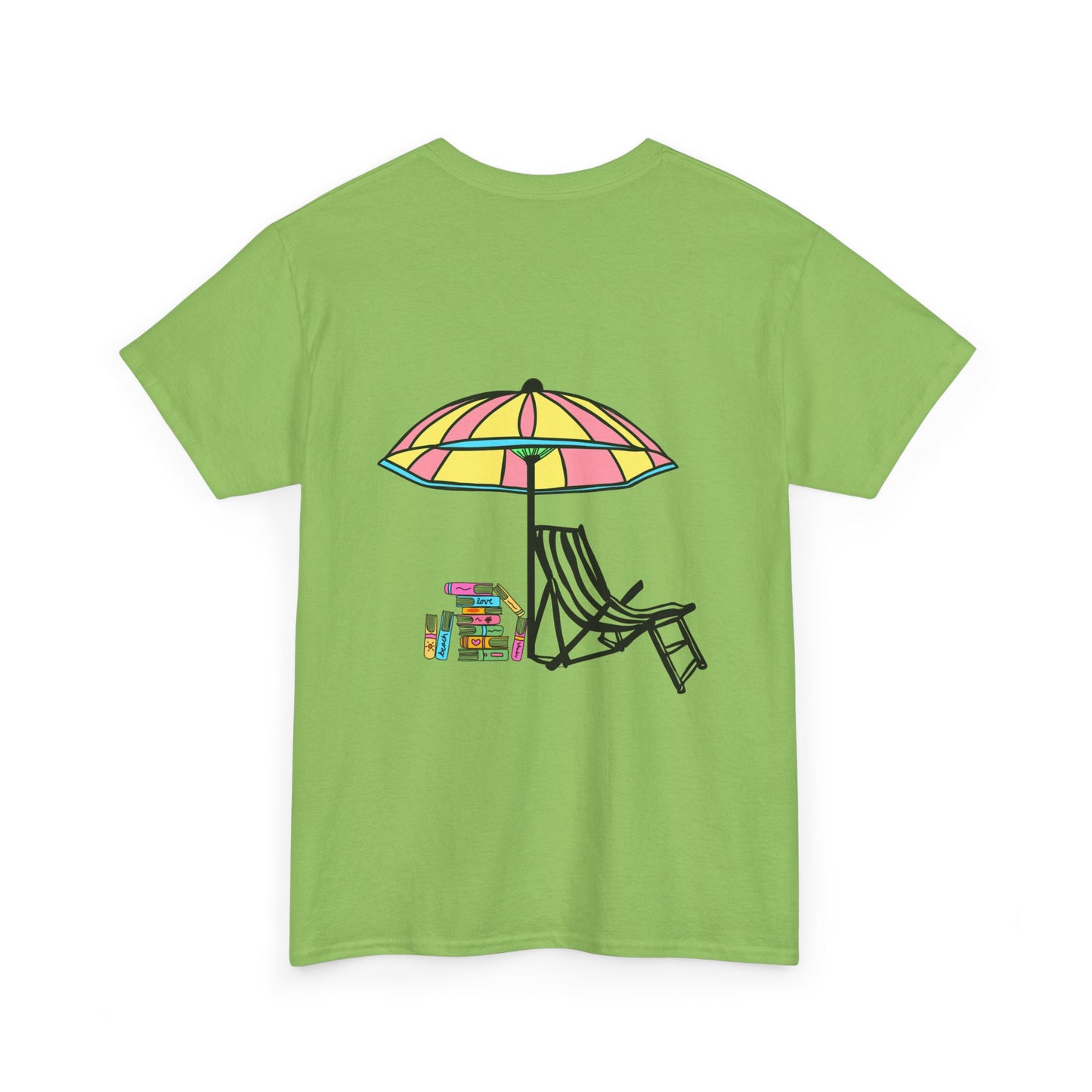 Booked at the Beach Heavy Cotton Tee