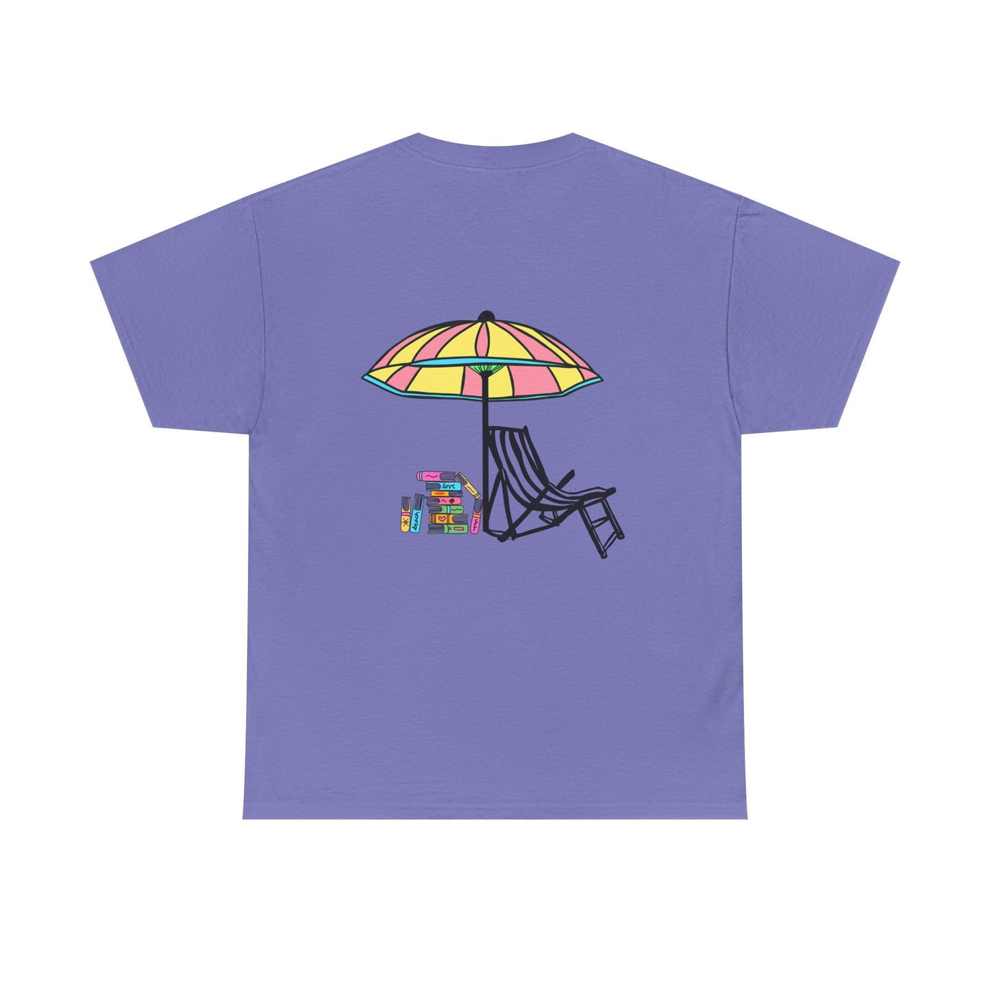 Booked at the Beach Heavy Cotton Tee