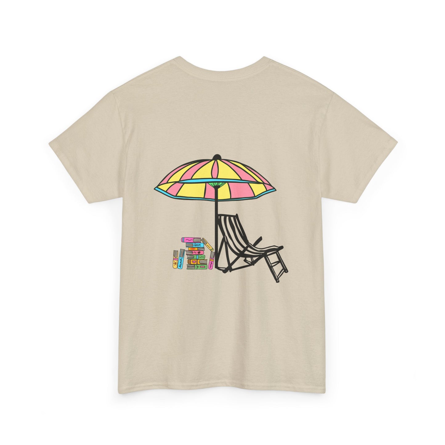 Booked at the Beach Heavy Cotton Tee