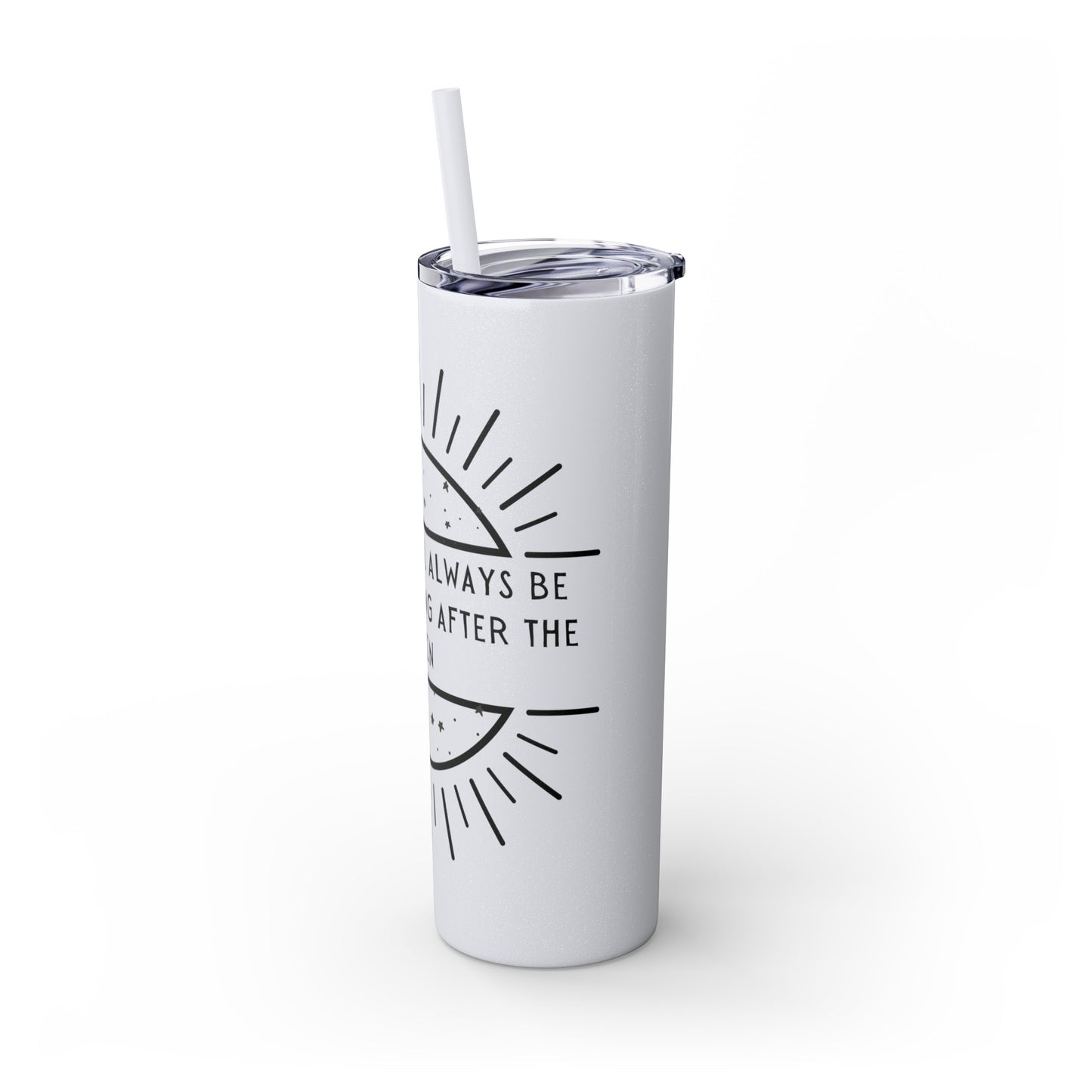 STARRY NIGHT Skinny Tumbler with Straw, 20oz