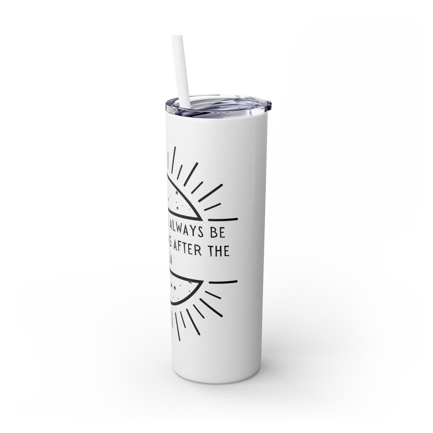 STARRY NIGHT Skinny Tumbler with Straw, 20oz