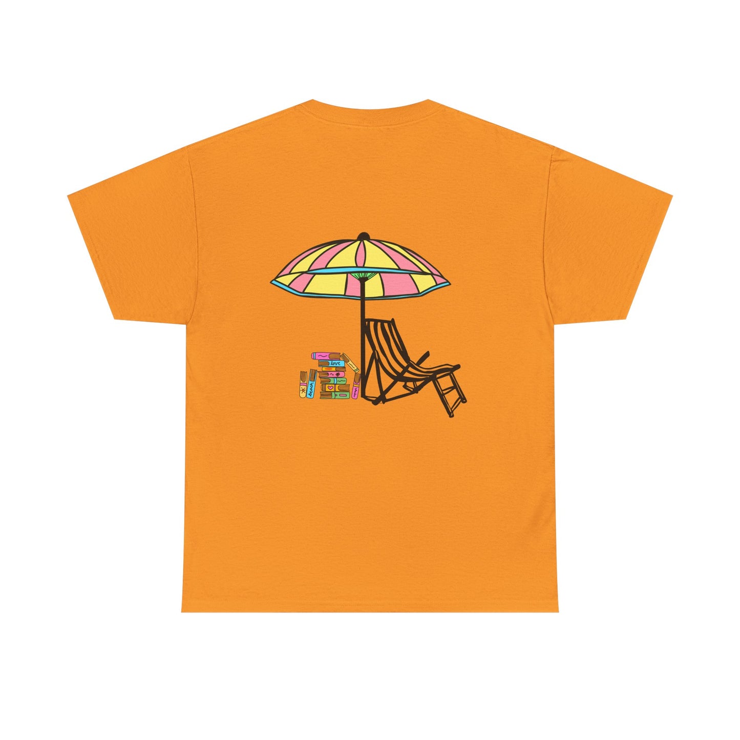 Booked at the Beach Heavy Cotton Tee