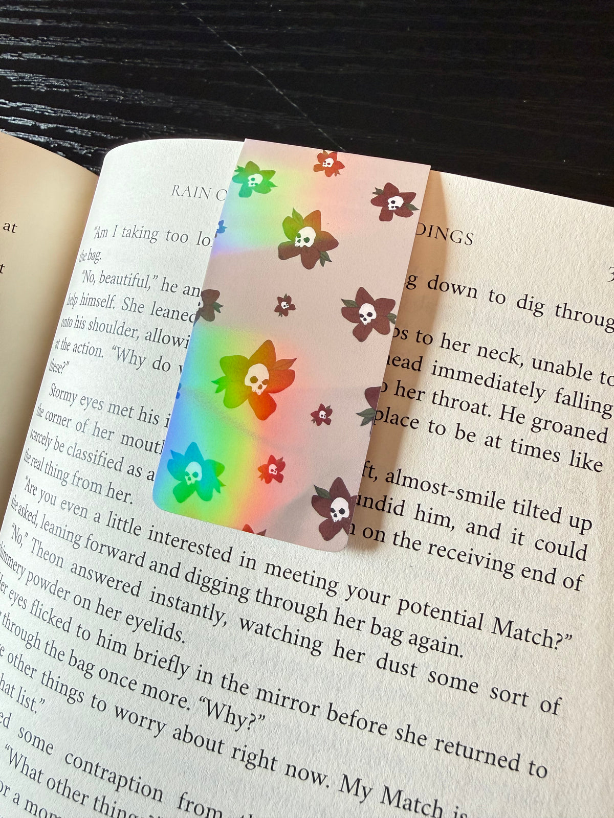 Skullflower Magnetic Bookmark