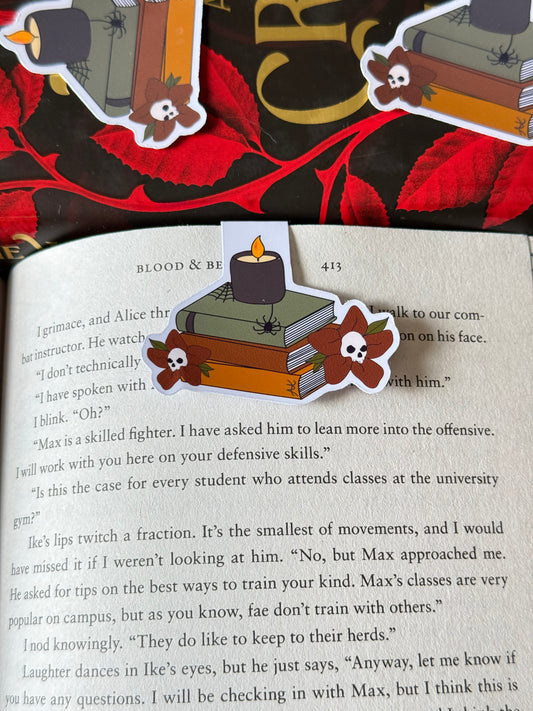 Skullflower Stacks Magnetic Bookmark
