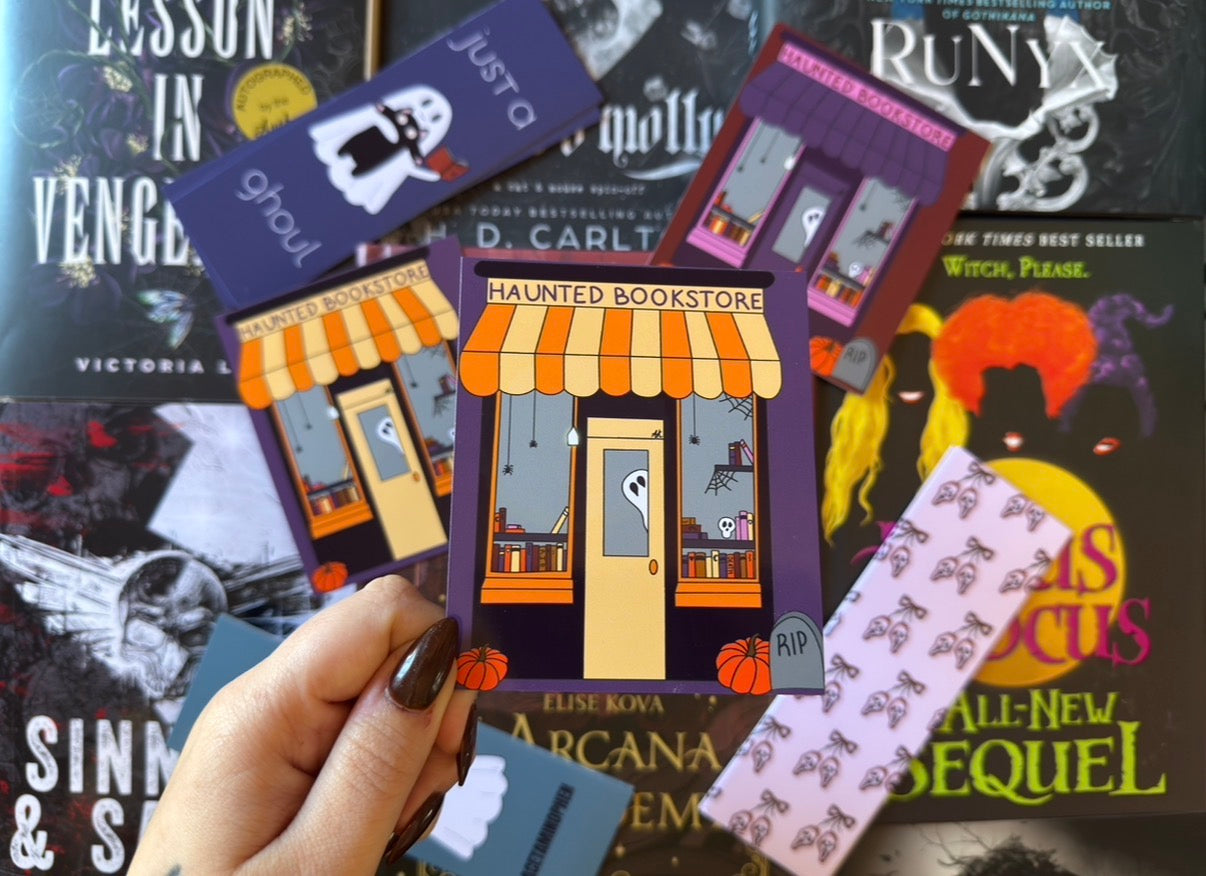 Haunted Bookstore Wide Bookmark