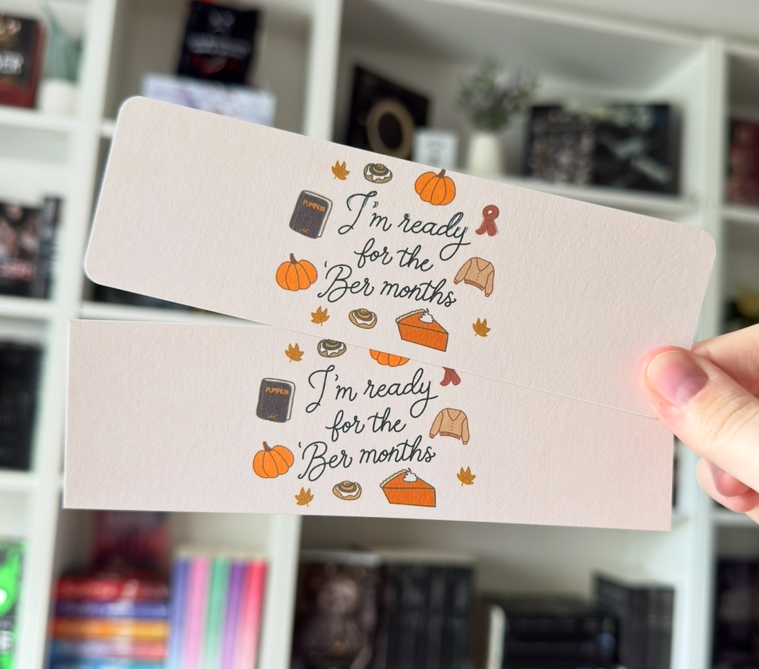'Ber Months Bookmark
